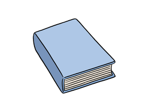 Blaues dickes Buch